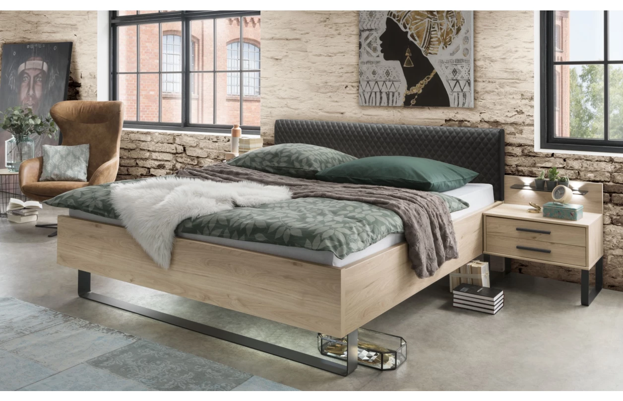 Komoda se zásuvkami Brüssel 120 cm, kamenný dub/šedá 6