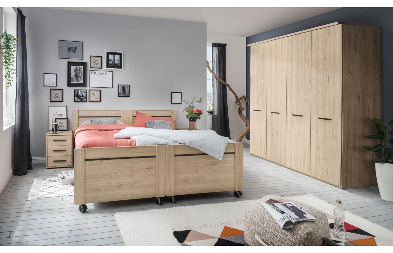 Komoda se zásuvkami Brüssel 120 cm, kamenný dub/šedá 9