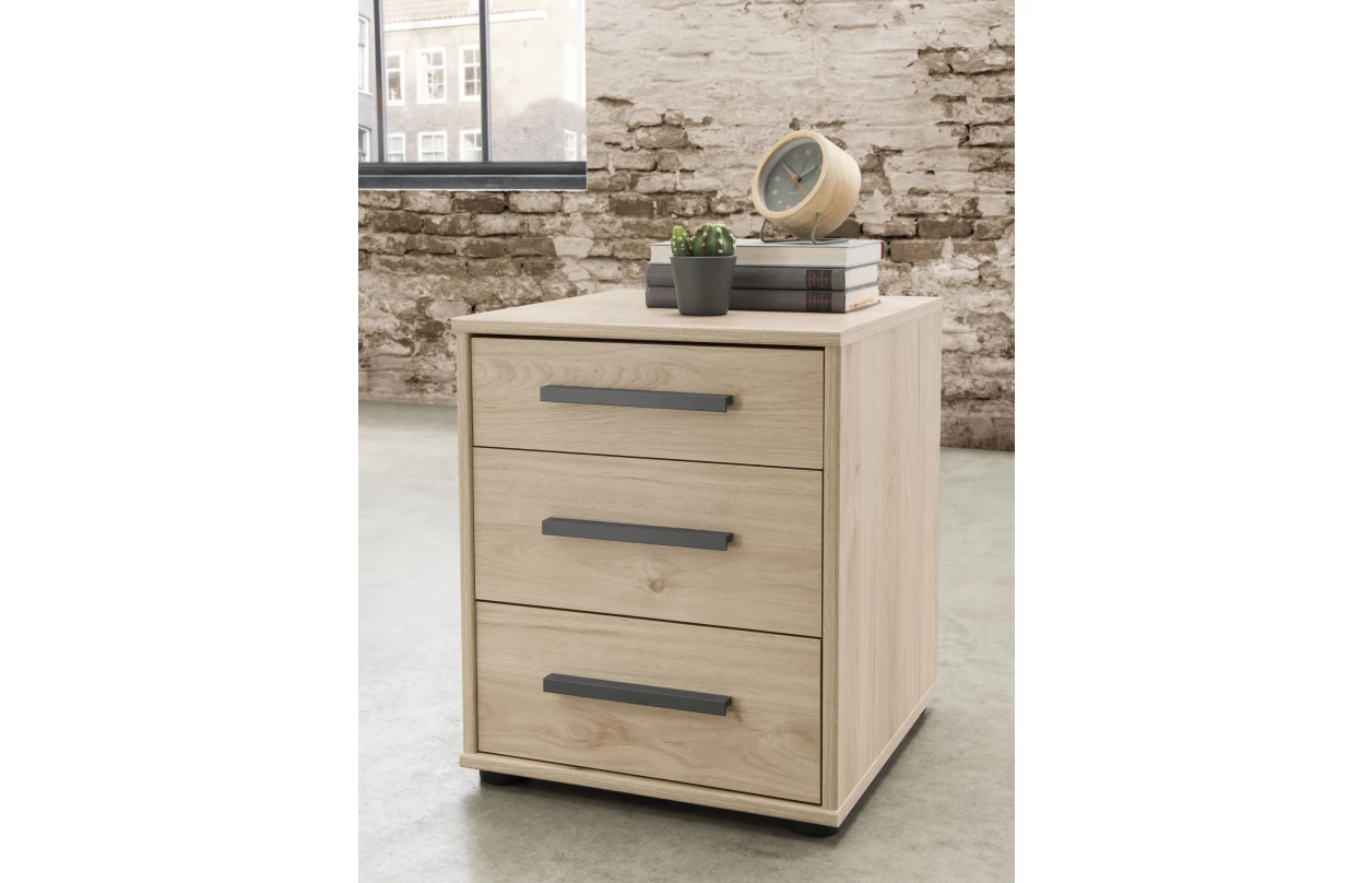 Komoda se zásuvkami Brüssel 120 cm, kamenný dub/šedá 14