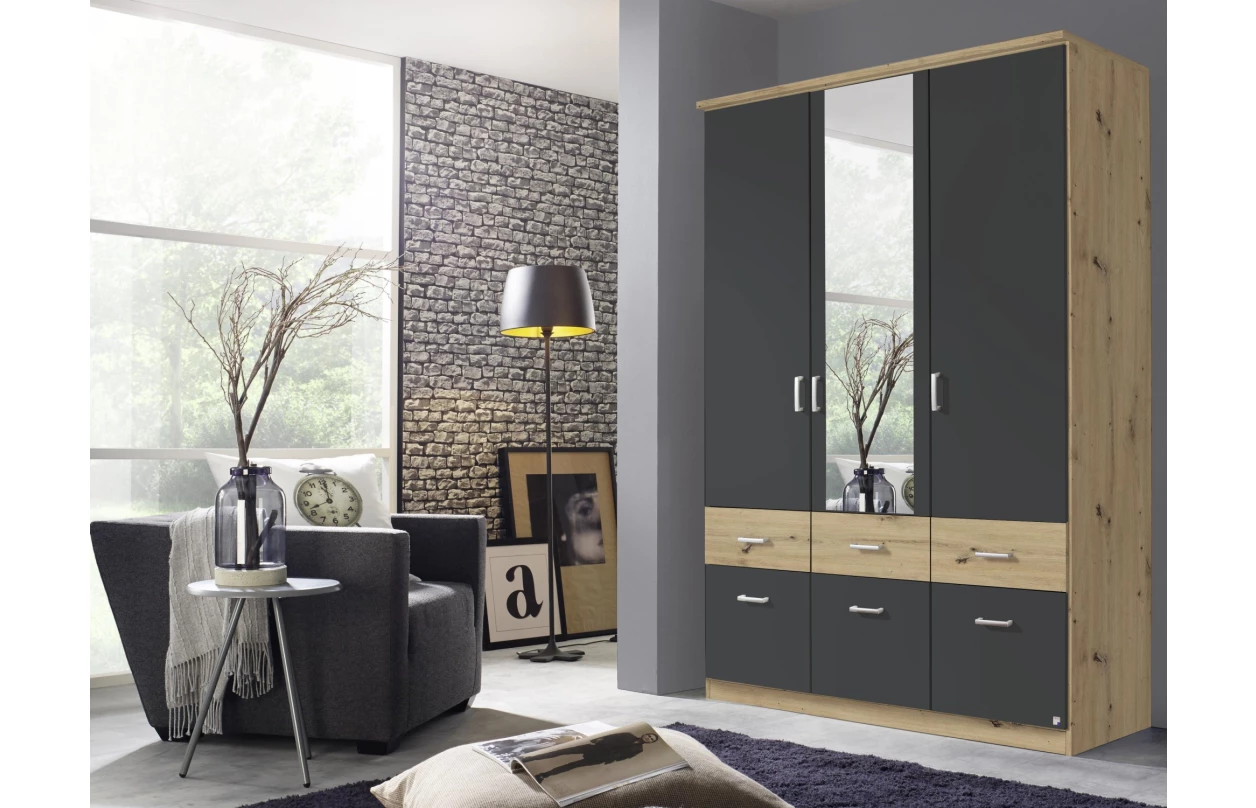 Skříňový nástavec Bremen, 181 cm, dub sonoma/bílá 32