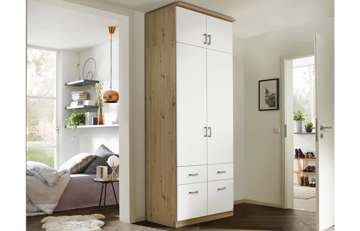 Skříňový nástavec Bremen, 136 cm, dub sonoma/bílá 17