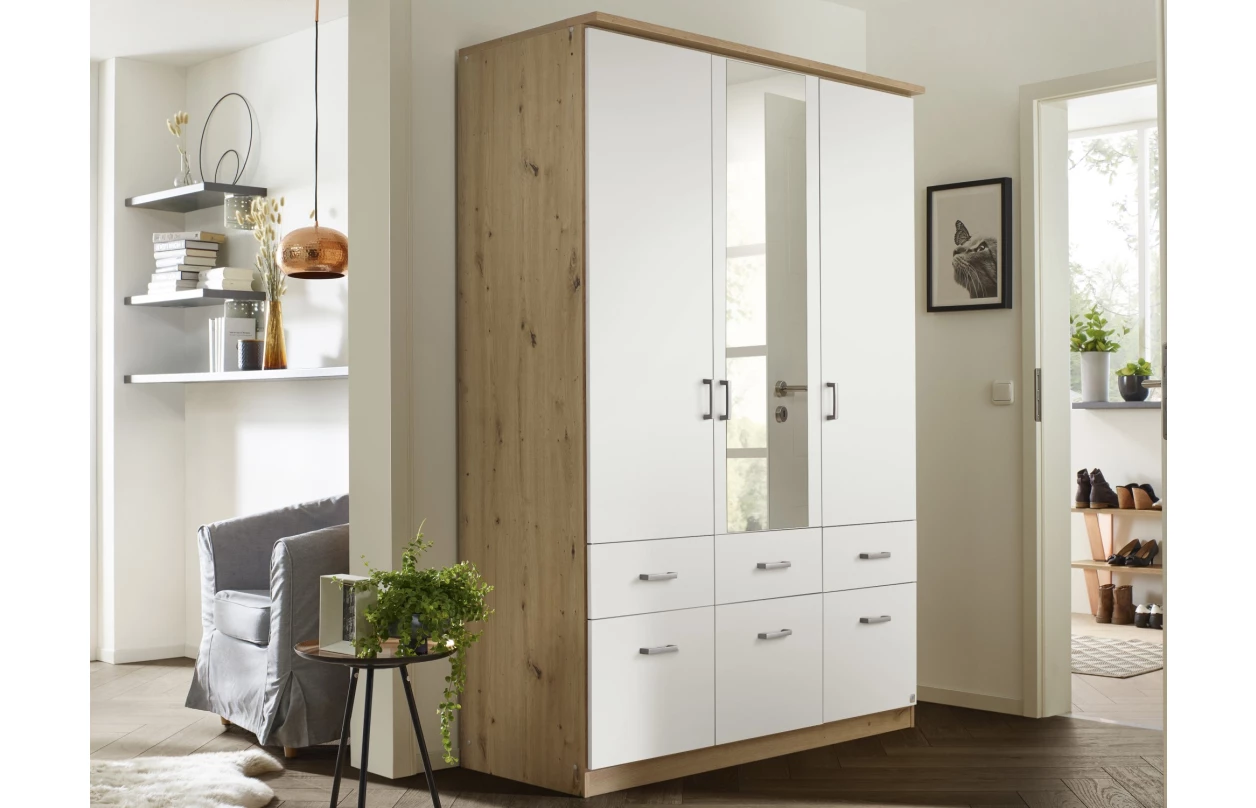Skříňový nástavec Bremen, 91 cm, dub artisan/tmavě šedý 22