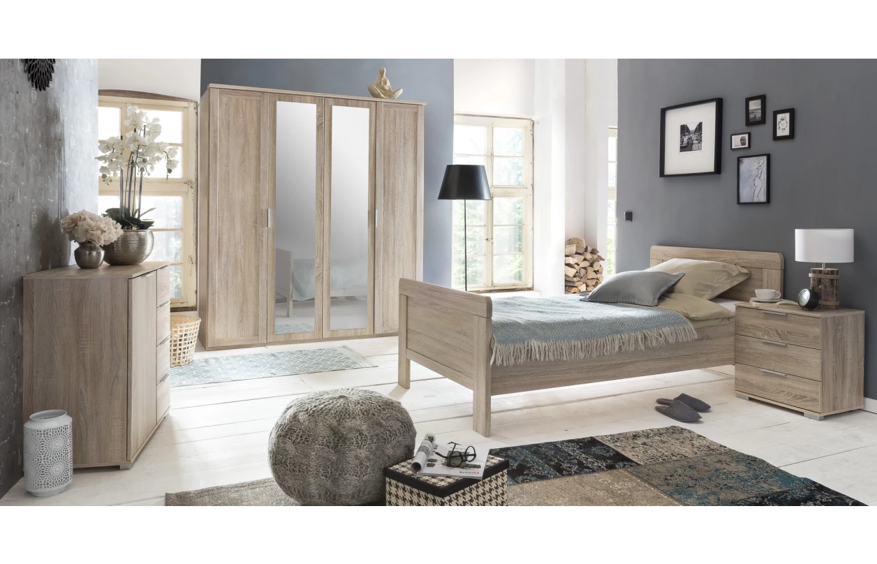 Postel Nadja 100x200 cm, bílá 5