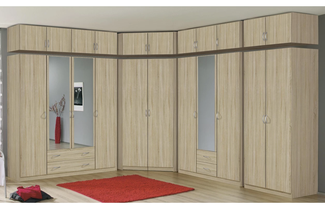 Šatní skříň Case, 136 cm, tmavě šedá 15