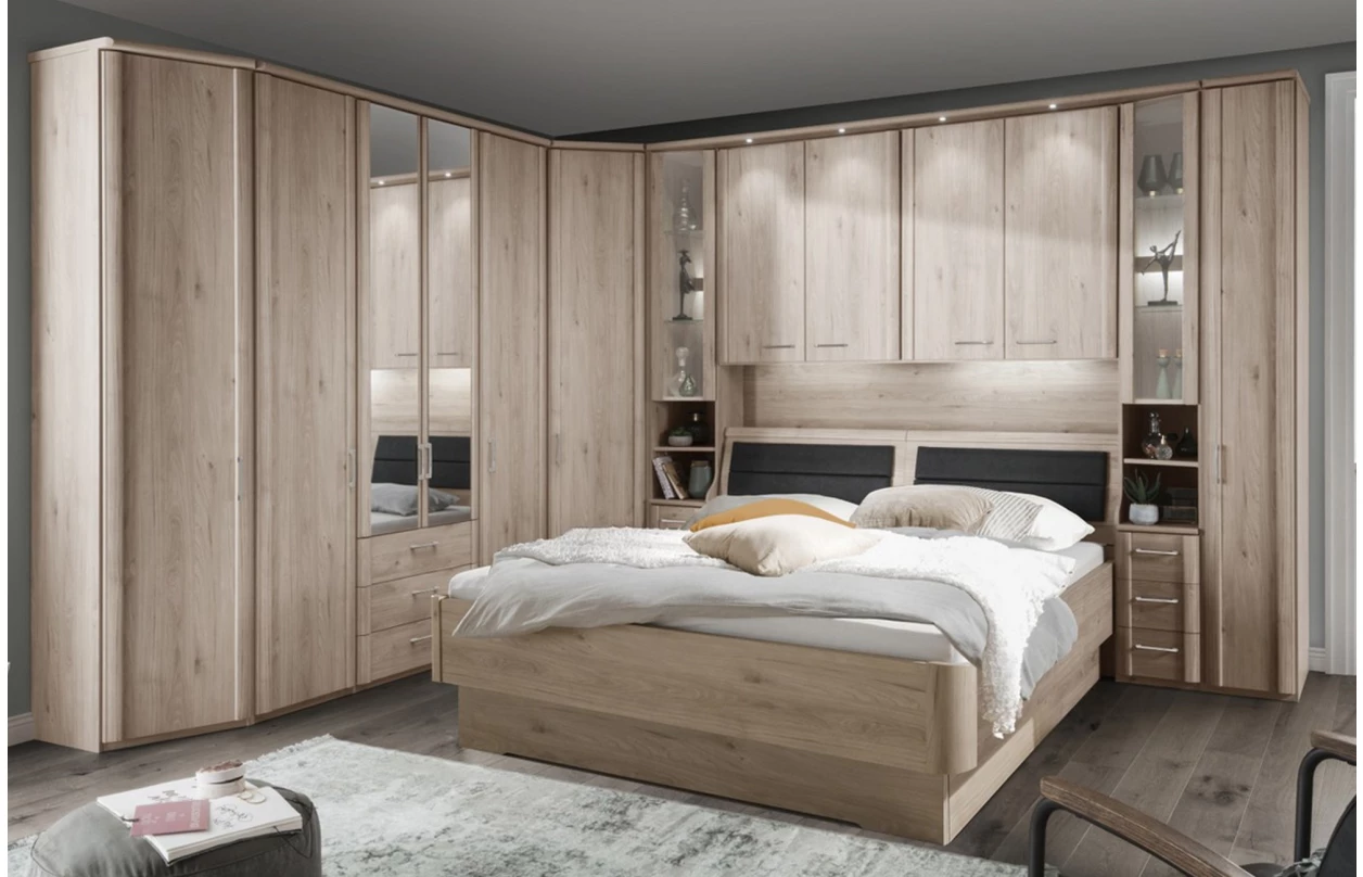 Sada 2 ks úložná zásuvka pod postel Luxor, polární modřín 15