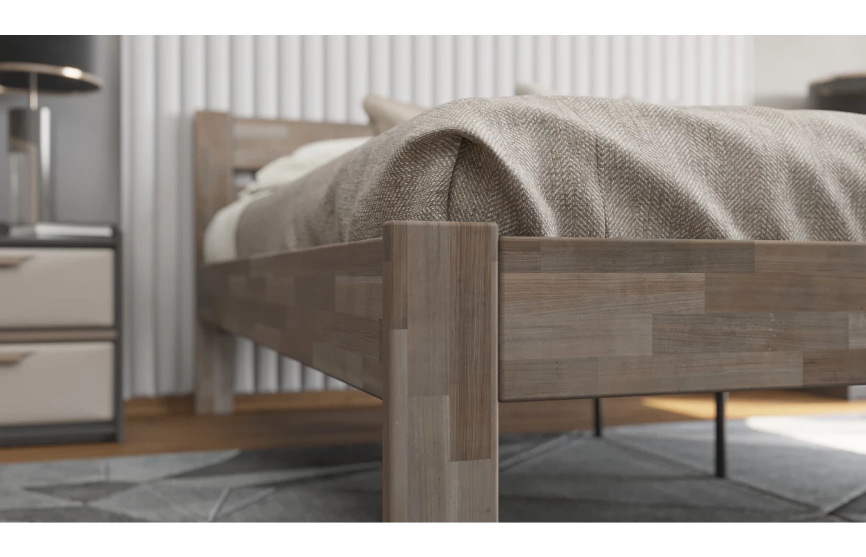 Prodloužená postel Mystic 160x210 cm, bělený buk 7