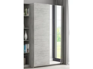 Šatní skříň Carlos 150 cm, šedý beton