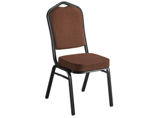 Jídelní židle Jazz, hnědá látka