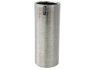 Váza Modern 30 cm, zakulacená, stříbrná