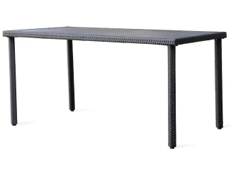 Obdélný zahradní stůl Alford 150x90 cm, černý