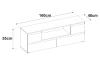 TV skříňka Image 160 cm, bílá