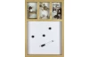 Fotorámeček pro 3 ks, magnetická tabule 33x48x2,5 cm