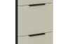 Dolní zásuvková kuchyňská skříňka Arona 40 cm, kašmírová/černá