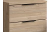 Noční stolek se 3 zásuvkami Smilla, výška 61 cm, dub mauvella