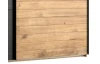 Šatní skříň Detroit, 250 cm, prkenný dub/antracitová ocel