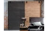 Šatní skříň Detroit, 250 cm, prkenný dub/antracitová ocel
