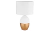 Stolní lampa Valentino, bílá/zlatá