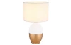 Stolní lampa Valentino, bílá/zlatá