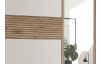 Šatní skříň se zrcadlem Daria, 270 cm, dub/bílá