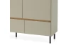 Komoda se zásuvkami Lucky, 150 cm, eukalyptově zelená/baltský dub