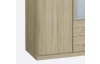Šatní skříň Case, 136 cm, dub sonoma