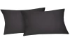 Povlak na polštář (2 ks) Satin 40x80 cm, antracitový