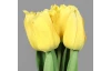 Umělá květina Svazek tulipánů 30 cm, žlutá