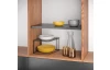 Stojan na talíře do skříňky Lava TouchTherm 25x15 cm, černý