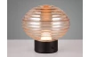 LED stolní lampa nabíjecí Earl 14 cm, jantarové sklo