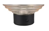 LED stolní lampa nabíjecí Earl 14 cm, jantarové sklo