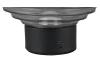 LED stolní lampa nabíjecí Earl 14 cm, kouřové sklo