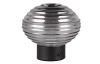 LED stolní lampa nabíjecí Earl 14 cm, kouřové sklo
