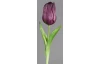Umělá květina Tulipán 20 cm, fialová