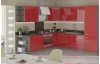 Horní rohová kuchyňská skříňka Rose 60NAR, červený lesk