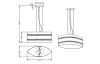 Stropní lampa Nikosia 308700289
