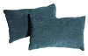 Set polštářů (2 ks) 60x35 cm,  mořská modrá látka