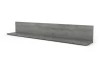 Nástěnná police Carlos, šedý beton, 120 cm