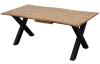 Zaoblený rozkládací jídelní stůl Mikkel 180x100 cm, divoký dub