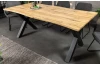 Zaoblený rozkládací jídelní stůl Mikkel 180x100 cm, divoký dub