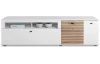 TV skříňka Rovigo 195  cm, dub nox/bílá
