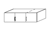 Skříňový nástavec Case, 136 cm, dub artisan