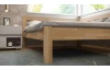 Rohová postel se zástěnou vpravo Tema P 180x200 cm, přírodní buk