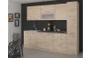Horní kuchyňská skříňka s prosklením Bordeaux, 80 cm, dub bordeaux