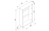 Botník s výklopnými dveřmi Bali, dub sonoma/výplet