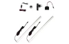 Set 2 ks lišta s LED světelným páskem (40 cm) barva světla teplá bílá