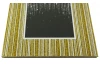 Fotorámeček skleněný 10x15 cm, zlatý třpytivý
