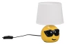 Stolní lampa Coolio 26 cm, smajlík s brýlemi