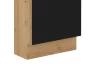 Dolní kuchyňská skříňka Modena, 40 cm, dub artisan/černá