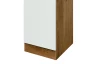 Vysoká kuchyňská skříň Avila GE50, dub lancelot/krémová, šířka 50 cm