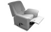 Elektrické relaxační TV křeslo Relaxness, světle šedá látka
